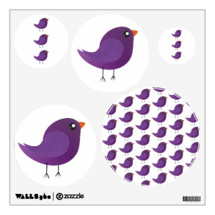 Kids cute birdy wall decal