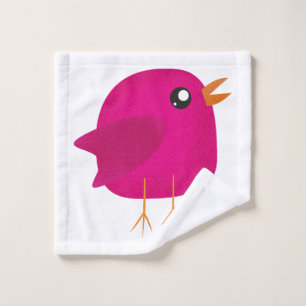 Kids cute birdy wash cloth