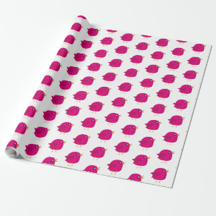 Kids cute birdy wrapping paper
