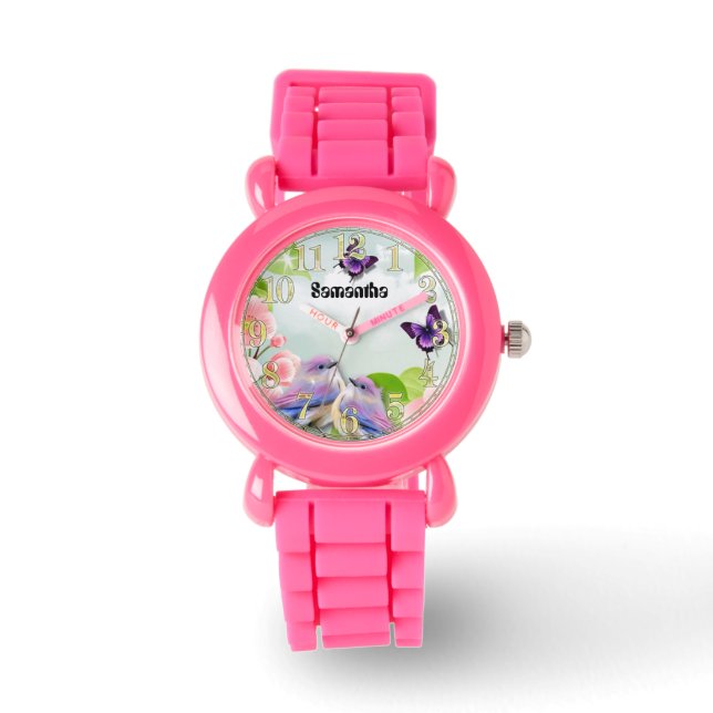 Kids Cute Butterfly Bird Watch (Front)