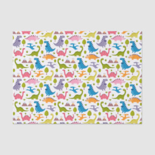 Kids Cute Colorful Dinosaurs Tissue Paper