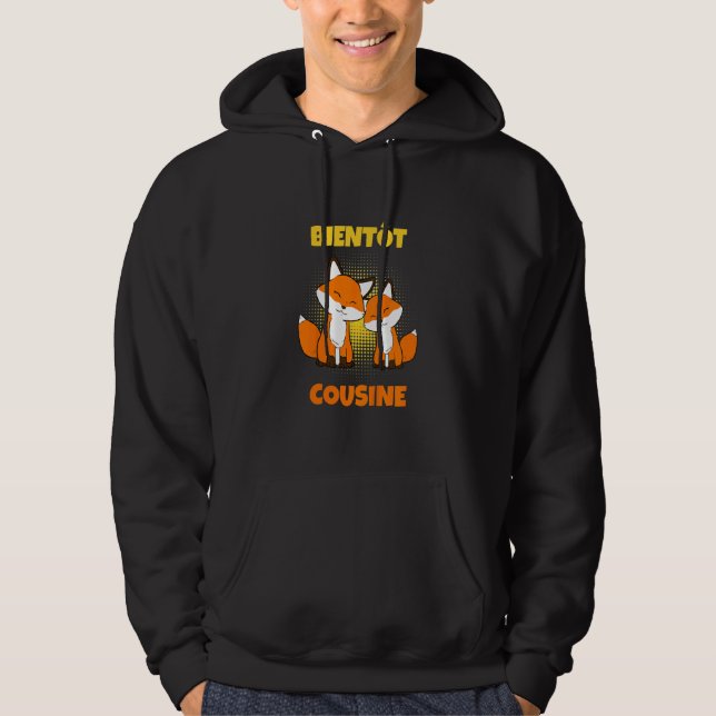 Kids Cute Fox Cousine Hoodie (Front)