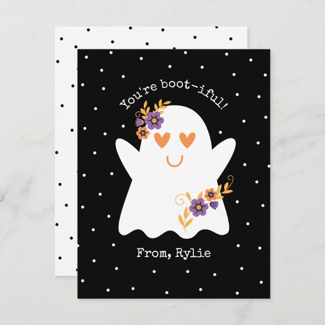 Kids Cute halloween Ghost (Front/Back)
