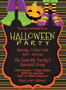 children halloween invitations zazzle
