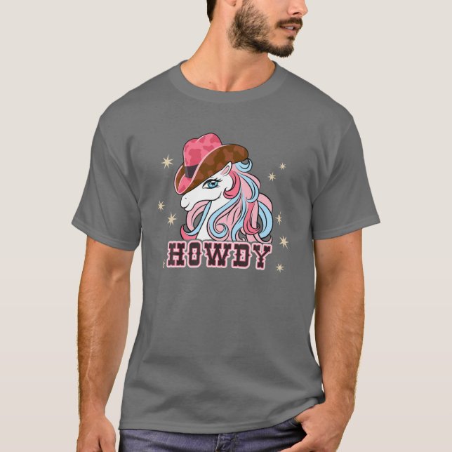 Kids Cute Horse Cowgirl Western Southern Girls You T-Shirt (Front)