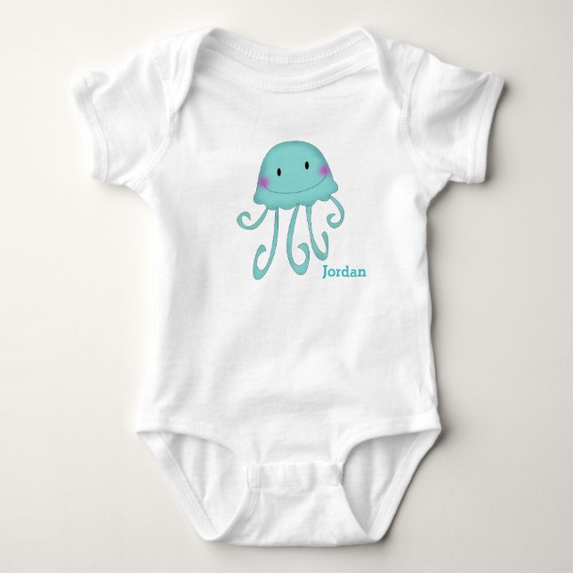 Kid's Cute Jellyfish Baby Bodysuit (Front)