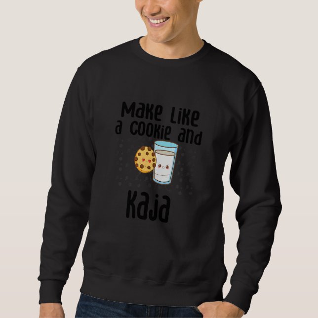 Kids  Cute Korean Language Joke Make Like A Cookie Sweatshirt (Front)