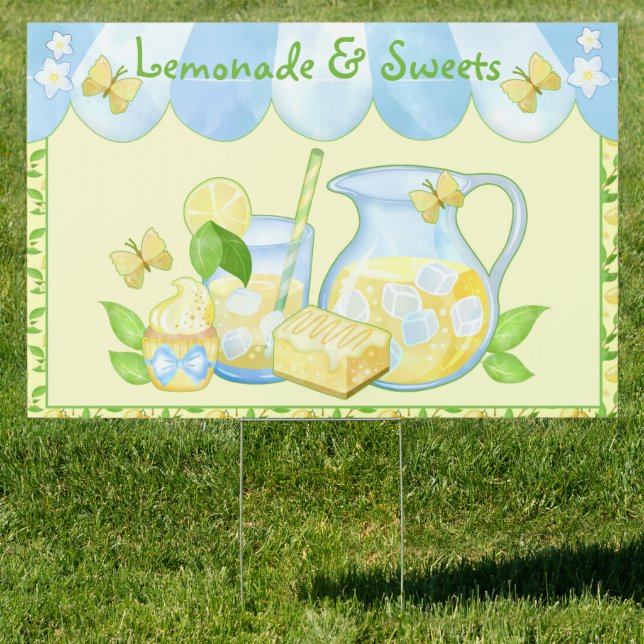 Kid's Cute Lemonade Stand Sign (Insitu)