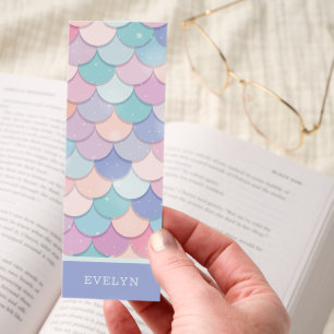 Kids Cute Mermaid Scales Bookmark
