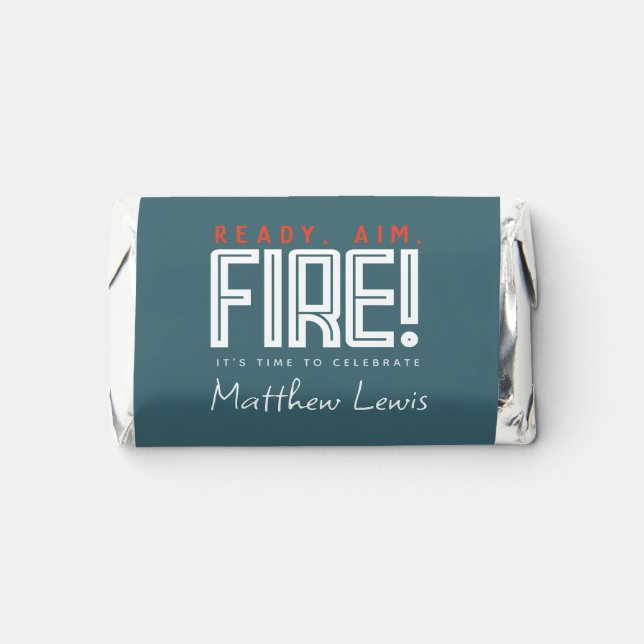 Kids Cute Paintball Boys Birthday Party Hershey's Miniatures (Front)