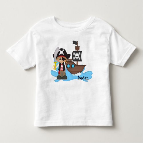 Kids Cute Pirate Boy Toddler T_shirt