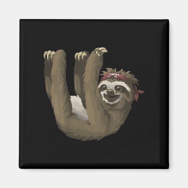 Kids Cute Sloth   Retro Sloths Tee Magnet (Front)