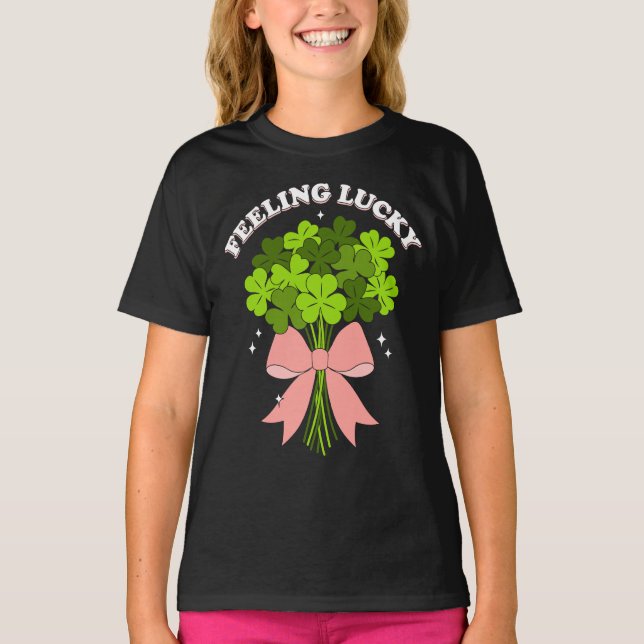 Kids cute St.Patrick’s Day  T-Shirt (Front)