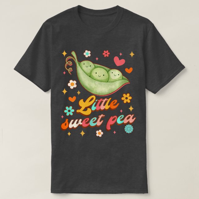 Kids Cute Sweet Pea Baby Shower Mommy Me Little Sw T-Shirt (Design Front)