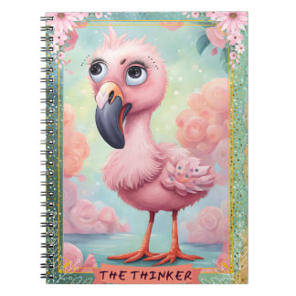 Kids Cute Tarot The Thinker Spiral Photo Notebook