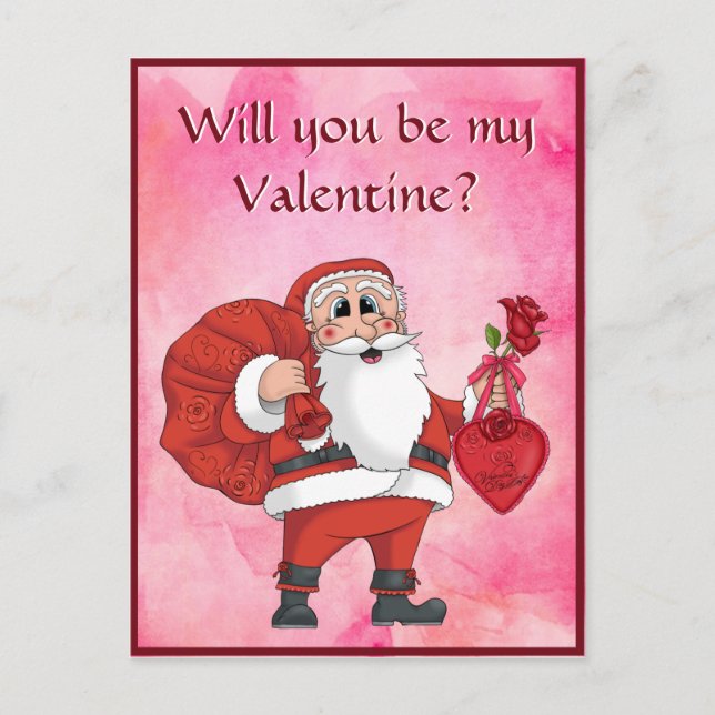Kids Cute Valentine's Day Postcard (Front)
