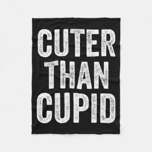 Kids Cuter Than Cupid Toddler Boy Valentines Day B Fleece Blanket