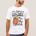 Kids Cutest Pumpkin In The Patch By Halloween Cost T-Shirt