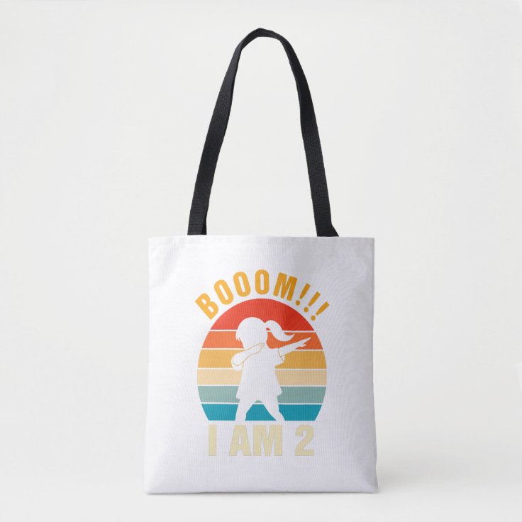 Kids Dabbing Birthday 2 Years Old 2Nd Birthday Tote Bag Zazzle