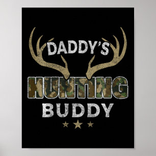 Kids Daddy's Hunting Buddy Funny Daughter Son Futu Poster