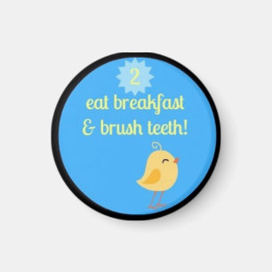 kid's daily routine chart magnet!!! magnet