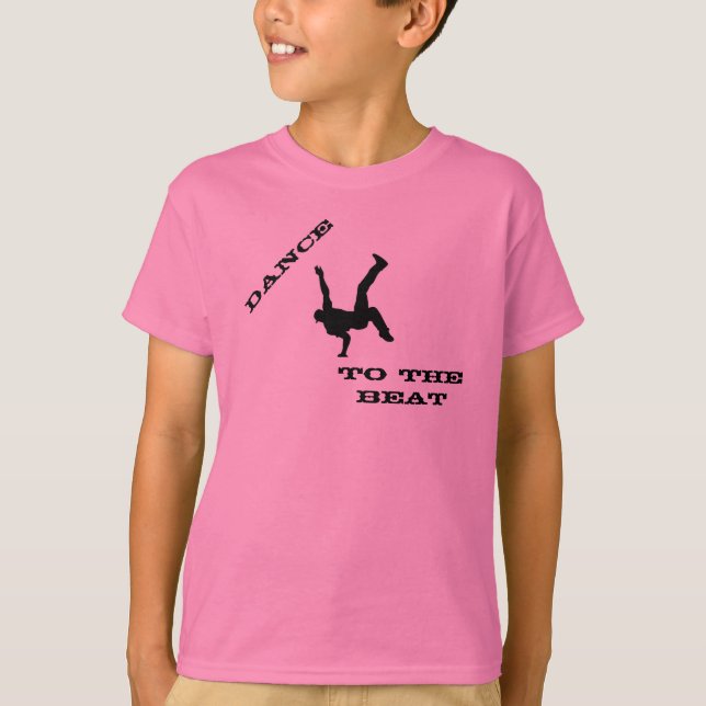 Kids' Dance To The Beat Striped V-Neck T-Shirt (Front)