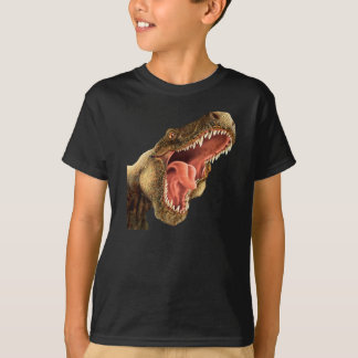 Kid's dark T-shirt T-Rex Dinosaur