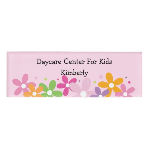 Kids Daycare And Preschool Name Tag