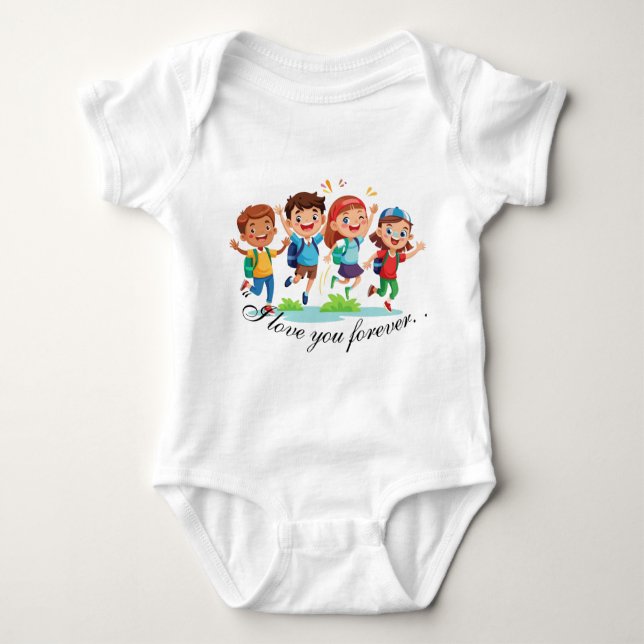 Kids design  baby bodysuit (Front)