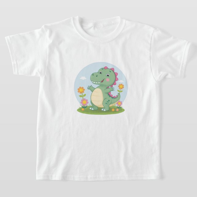 Kids' Design Haven – Fun & Cute Cartoon Gifts  T-Shirt (Laydown)