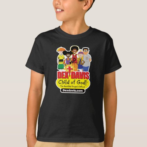 Kids Dex n Friends T_Shirt dark colors