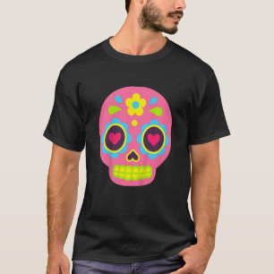 Kids Dia De Los Muertos Baby Sugar Skull Cute Tod T-Shirt