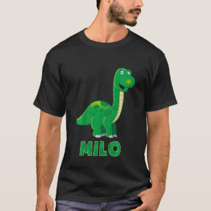 Kids Dino dinosaur name Milo T-Shirt