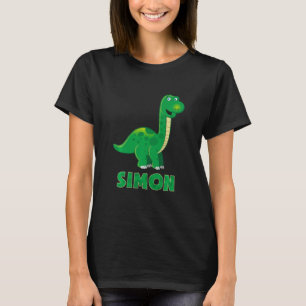Kids Dino dinosaur name Simon T-Shirt