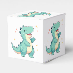Kids Dino Mite! Cute Dinosaur Birthday T Rex Favor Boxes