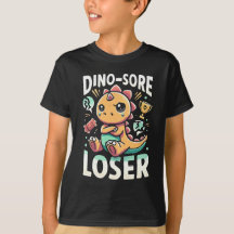 Kids' "Dino-Sore Loser" - Sad Dinosaur Design
