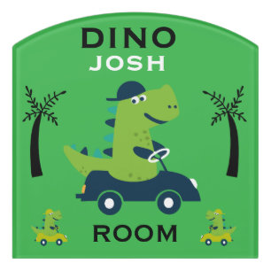 Kids Dinosaur Accessory Door Sign