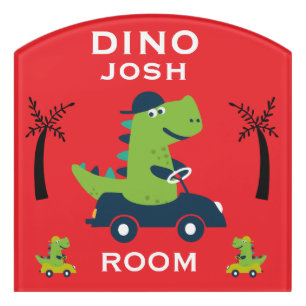 Kids Dinosaur Accessory Door Sign
