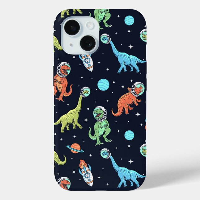 Kids Dinosaur Astronaut Pattern Case-Mate iPhone Case (Back)