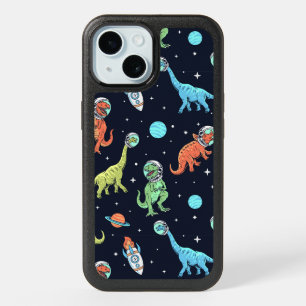 Kids Dinosaur Astronaut Pattern iPhone 15 Case