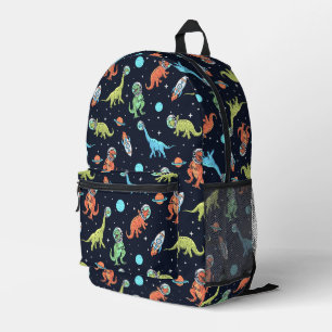 Kids Dinosaur Astronaut Pattern Printed Backpack