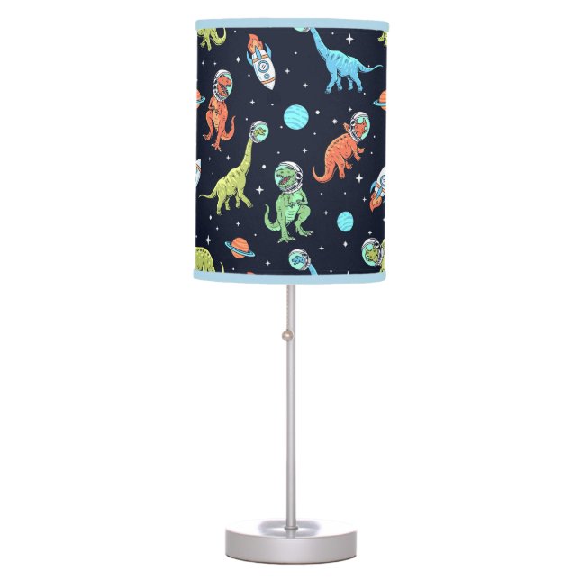 Kids Dinosaur Astronaut Pattern Table Lamp (Front)
