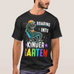 Kids Dinosaur Back To School Roaring Into Kinderga T-Shirt