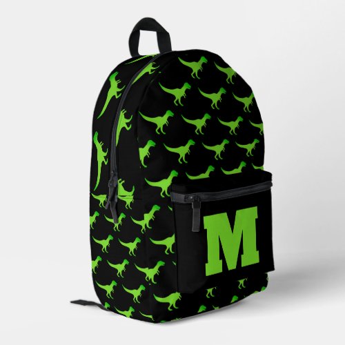 Kids dinosaur backpack with custom monogram