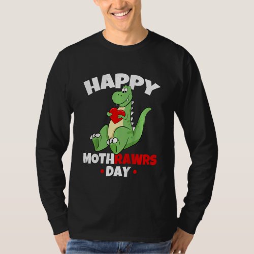 Kids Dinosaur Boy Mother Mom Mothers Day For Todd T_Shirt