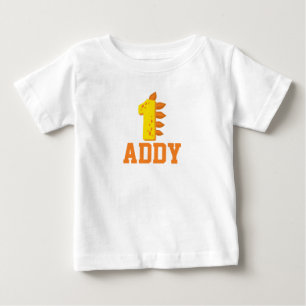 Kid's Dinosaur Customizable First Birthday Shirt