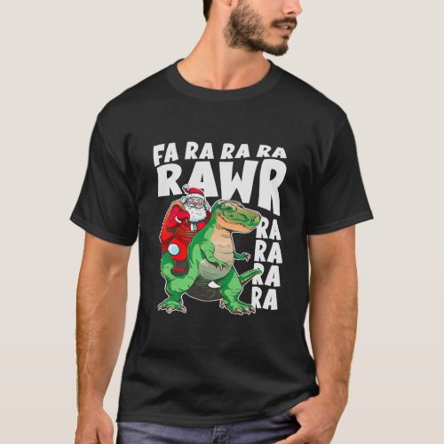Kids Dinosaur fa ra ra rawr rawr Trex Fa Rawr T_Shirt
