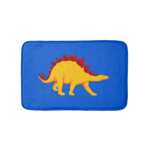Kids Dinosaur Red Yellow Blue or Custom Color Bath Mat