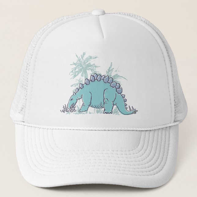 Kids Dinosaur Stegosaurus illustrated hat (Front)