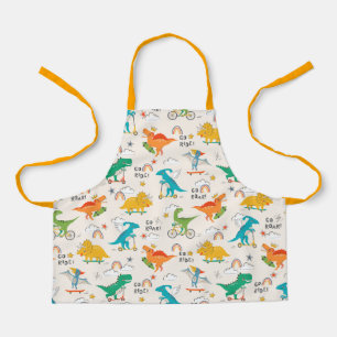 Kids Dinosaur Traveling Pattern Apron